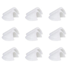 Sponge Shoulder Pad Anti-Slip Clothing Set-in-9 pairs white