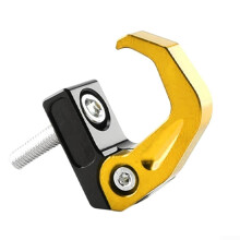 Motorcycle Helmet and Luggage Hook Aluminum Alloy Gold Secure Hold for Scooter Motorbike