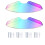 Pack of 2 Stable Acrylic Floating Corner Brackets for-L 1