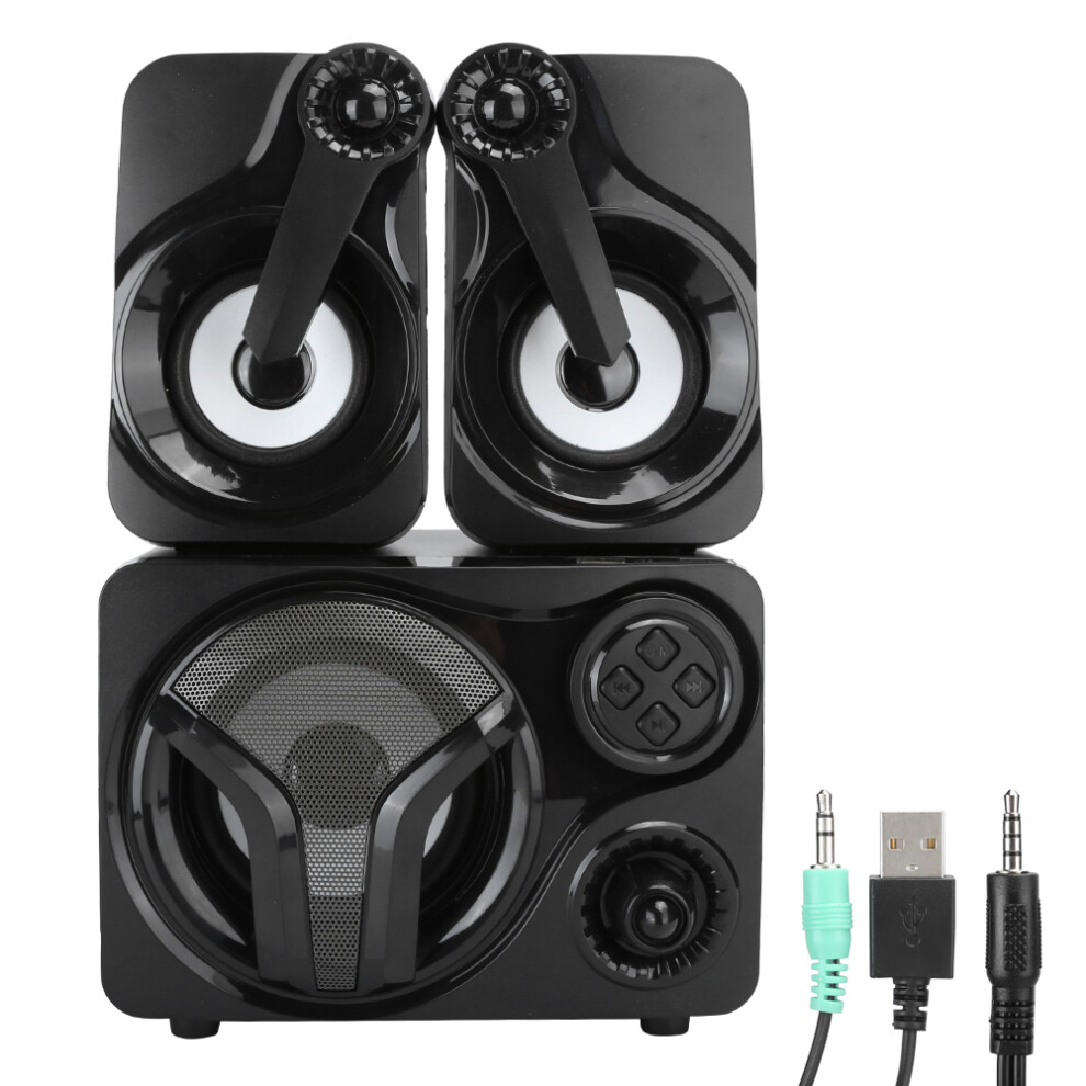 Computer Speakers With Crystal Sound, Usb Powered Mini Size Computer Speaker Featuring Dynamic Rgb Lighting Effects For Enhanced Clear Stereo Sound 9423501481078