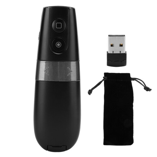 Elegant Presentation Companion, Wireless Presenter Remote with Multi Featured Presentation Pointer, Volume Control for Engaging Meetings & Lectures