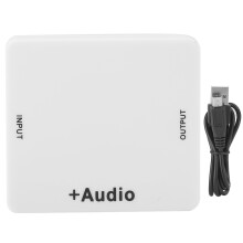 RCA To HDMI Converter With Audio Mini AV To HDMI Adapter For Xbox PS3 DVD VHS Devices, Low Power Digital Chip High Quality Signal Processing Plug And