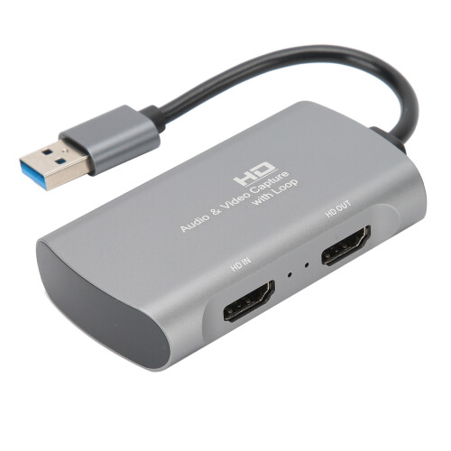 Κάρτα καταγραφής HDMI σε USB C, Full HD60fps1080P για εγγραφή παιχνιδιών, προεπισκόπηση σε