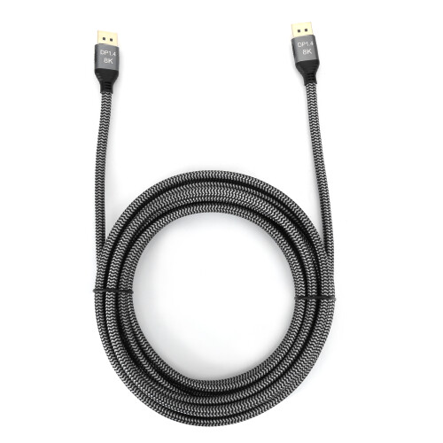 Καλώδιο DisplayPort1.4, Οθόνες Ultra-Hd 8K@60Hz, Ανθεκτική σχεδίαση για μεγάλη διάρκεια ζωής,