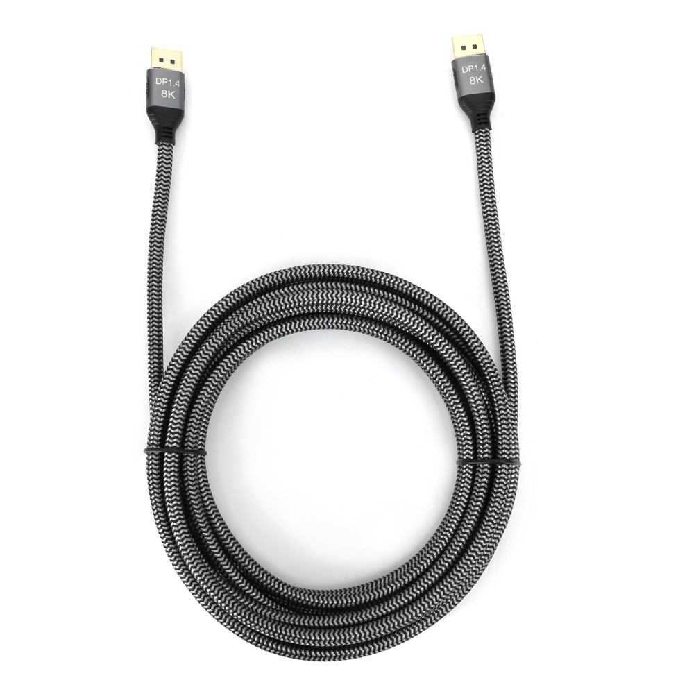 Ultra-High Speed Displayport Cable, -Plated Connectors For Uninterrupted Signal, 8K@60Hz Video Output, Interference-Free Performance, Flexible Gold 9773935491694