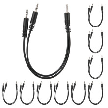 Audio Splitter, Reliable Audio Accessory Enhanced Durability Gold Plated Connectors For Multiple Devices, Pure Oxygen Free Copper Wire Ensures