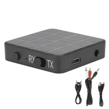 Adaptor transmițător-receptor Bluetooth wireless, dispozitiv audio 2 în 1 AUX cu versiune Bluetooth 5.0 pentru TV, computer, super portabil,