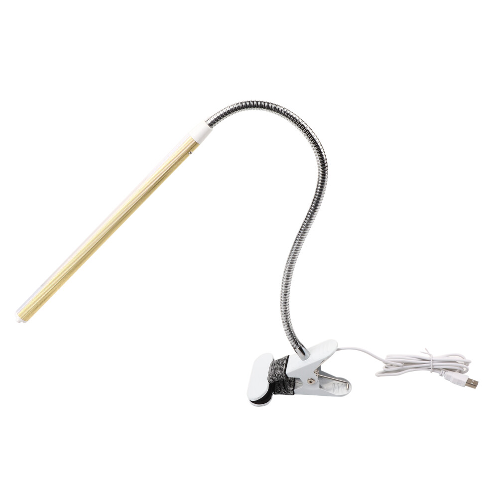 Bright And Adjustable Clip On Light With Flexible Metal Hose For Manicure Eyelash Extensions Students And Creative Artists White For Nightclubs