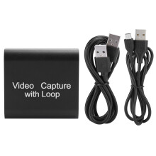 HDMI-optagelsesenhed med USB 2.0-port understøtter op til 4K opløsning HD 1080P 60FPS Loop Out ingen driver nødvendig bærbart design til