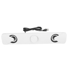 LED Computer Speaker With Crystal Clear Sound Great Noise Reduction Technology High Power Speakers Dual Magnetic Circuit USB Powered Plug And Play