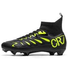(black, 42) Popular high-top football shoes FG,TF,suitable for professional training for both men and women,available in four color options