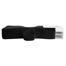 Almohada cervical de belleza para extensiones de pestañas, almohada de pestañas de espuma viscoelástica con reposacabezas contorneado y funda de