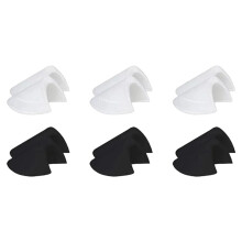 6Pairs Detachable Clothing Set-in Shoulder-6 pairs 3 black and