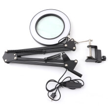 Magnifying Glass with Light, 360 Universal Adjustment for Optimal Viewing, Energy Efficient 10X Optical Lens For Halloween Parties For Nightclubs