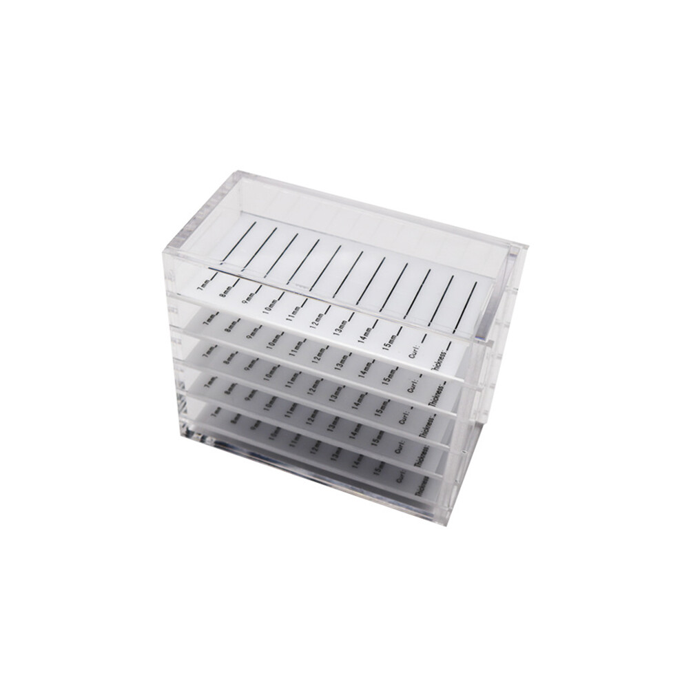 Cosmetic Makeup Storage Box Acrylic Clear False Eyelash Organizer Case Durable Stable Long-lasting Shatter-proof Eco-friendly Odorless Eyelash