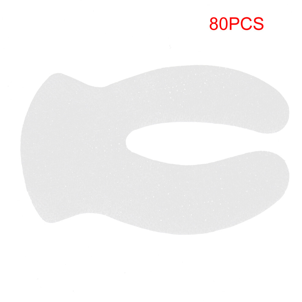 Makeup Tool, Eyelash Extension Lip Makeup Disposable Pads for Breathable & Comfortable Eyeshadow Shield Protection, 80Pcs Self-Adhesive Non-Woven Fab