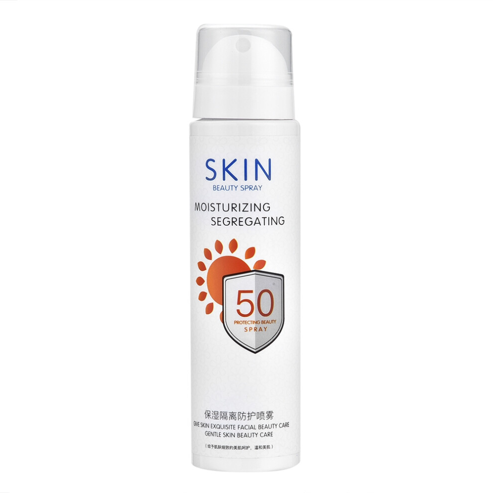 Lightweight Sunscreen Spray SPF50, Sweat Resistant Non Greasy Texture Natural Extracts Broad Spectrum Protection for Face and Body, Hypoallergenic Su