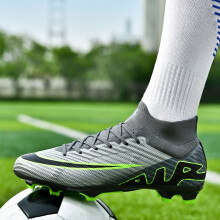 (38, Purple FG) New Men Soccer Cleats Professional Football Boots High-quality Soccer Shoes Training Shoes Ultralight Outdoor Match Non-Slip