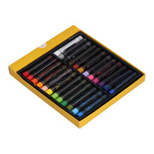 Heavy Color Oil Pastels 24 Colors, 7cm Cylindrical Art Sticks