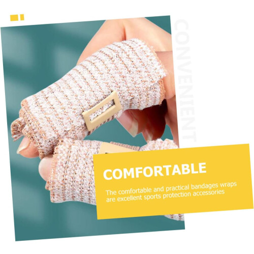2rolls Elastic Compression Wrap Breathable Material For Wounds Knee Ankle Wrist Adjustable Athletic Support 2 Roll Pack 1