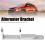 Iron Alternator Mount Bracket for Chevy SBC 265-400 Black 10