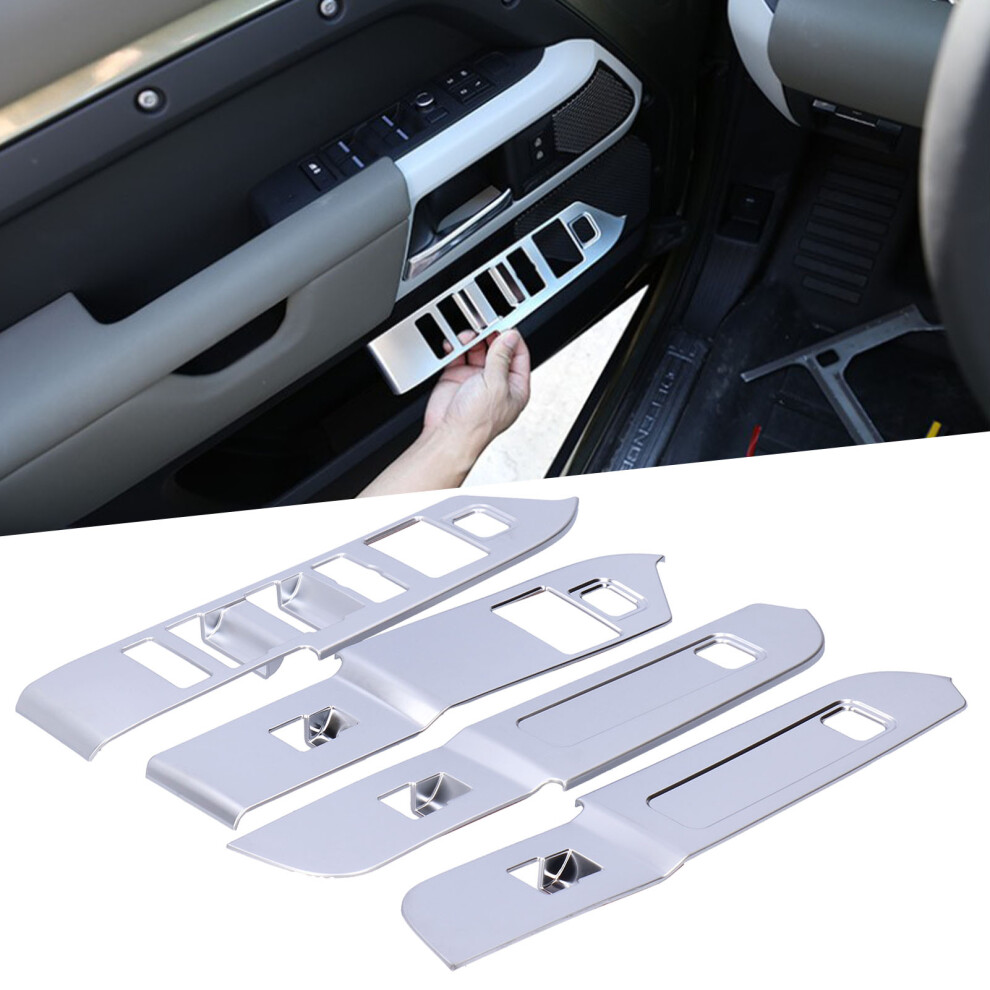 Pearl Chrome Window Switch Panel Fit For Land Rover Defender 2020-2021 4611378707512