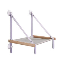 Cat Hammock Window Wood Hanging With Stand Foldable Suction Pet Window Bed For Dogs And Cats