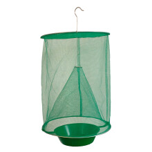 Foldable Fly Trap Cage with Bait Pot for Garden, 23cm Diameter