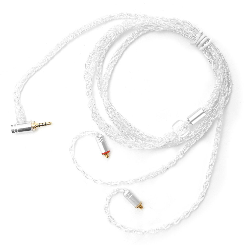 Enhanced Sound Plated Ofc Audio Cable For Mmcx 2.5Mm Balanced Headphones Silver 4361378708674