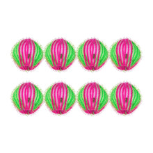 Pet Hair Remover for Laundry, 8pcs Reusable Lint Catcher Balls for Washer and Dryer, Red Green White