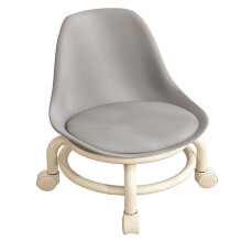 Low Height Rolling Stool For Home Use Children's Stool Grey Strong Bearing Capacity