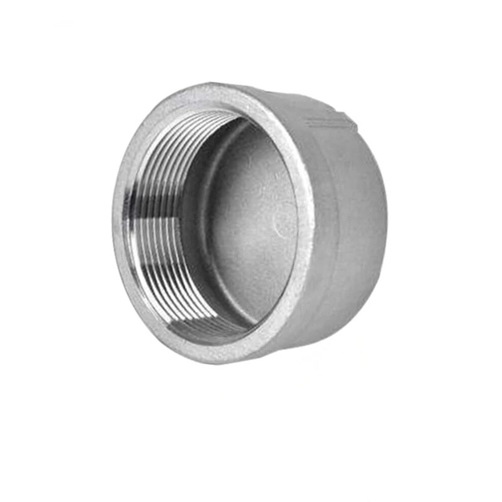 Stainless Steel Female Round End Cap Bspt 201 304 316 Pipe Fitting Leakproof Corrosion Resistant 9044945917260