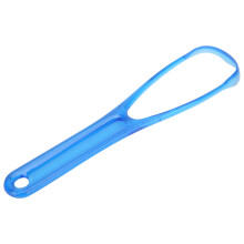 Portable Blue Tongue Scraper Oral Care Tool, Plastic PP, Clean Coating