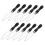 Button Hook Dressing Aid Tool for Seniors with Ergonomic Handle, Quick Snap Fastener, 10pcs Black 1