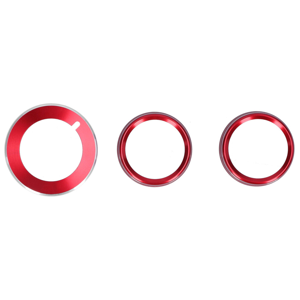 Aluminum Air Conditioning Button Knob Trims Fit For Ford Mustang 2015-2020 Red 7891378713578