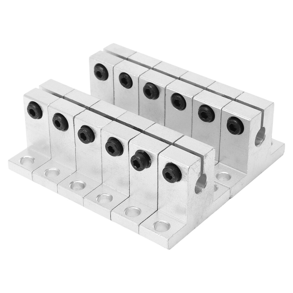 12Pcs Aluminium Alloy Linear Motion Rail Support Clamping Rod Kit For 3D Printer 6911375087289