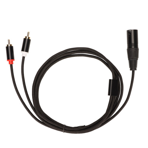 Διπλός διαχωριστής RCA σε XLR αρσενικό, μη ισορροπημένο καλώδιο με ελαστική