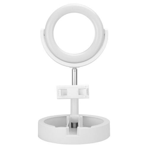 Foldable Ring Light With Adjustable Height 3 Lighting Tones Super Bright Angle Adjustable Foldable Portable Multi Functional Lighting For Live Streami 1