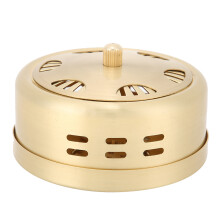 Adjustable Ventilation Moxibustion Device with Copper Build, Portable Moxa Stick Burner Holder for Home Therapy and Salon Applications, Supports