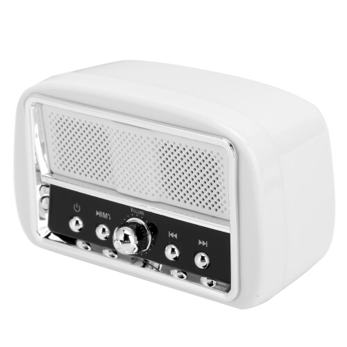 Μίνι ηχείο Bluetooth Retro, κρυστάλλινος ήχος, πλούσιο μπάσο για vintage ραδιοφωνική 2