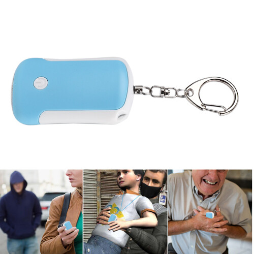 Πολυλειτουργικό Gadget Ασφαλείας Μπρελόκ, Φακός LED με Διακόπτη Κλειδώματος 125DB Ήχος 1