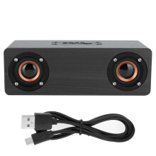 Bezdrôtové duálne reproduktory s 3D priestorovým zvukom, Bluetooth reproduktor s vynikajúcou kvalitou zvuku, retro dizajn, nabíjateľný