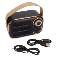 Vintage dekorációval ellátott hordozható mini rádió retró Bluetooth hangszóróval minden alkalomra