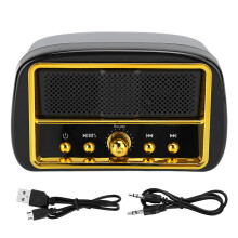 Mini Retro Bluetooth Højttaler Vintage Radio, Krystalklar Lyd, Rig Bas for Kompakt og Unikt Udseende, Basforbedring, Lang Spilletid, Nem at bruge
