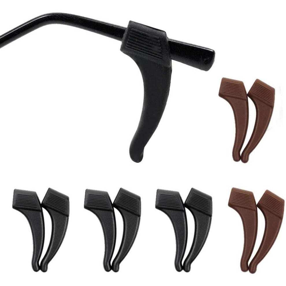 Silicone Glasses Ear Hook, Durable Use Anti-Slip Glasses Holder For Universal Fit And Comfortable Wear (5 Pairs)