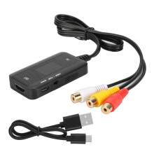 RCA to HDMI Converter, A Timeless Bridge Connecting Legacy Devices to Modern Displays, Offering Plug to Play Ease and High Quality Chip for Advanced S