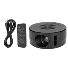 Kleine Outdoor-Videoprojektoren, tragbarer Mini-Heimprojektor mit professioneller Optik, LED-TFT-LCD-Bildschirm, gleiches Bild F