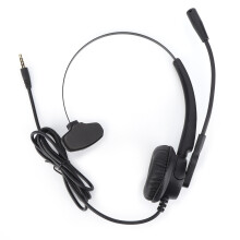 Noise Cancelling Microphone Headset For Computer Phone, Flexible Boom Microphone Foldable Lightweight Comfort Fit Binaural Headset With Volume