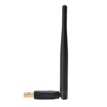 Hochwertiger WLAN-Netzwerkadapter, USB-WLAN-Adapter mit großer Reichweite für nahtlose Konnektivität, Schwarz