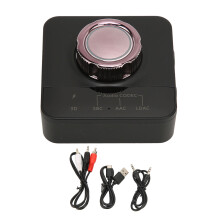 Receptor transmițător Bluetooth 5.0 cu panou LED și control al volumului, comutare automată AUX OPT pentru sistem de difuzoare TV PC auto
